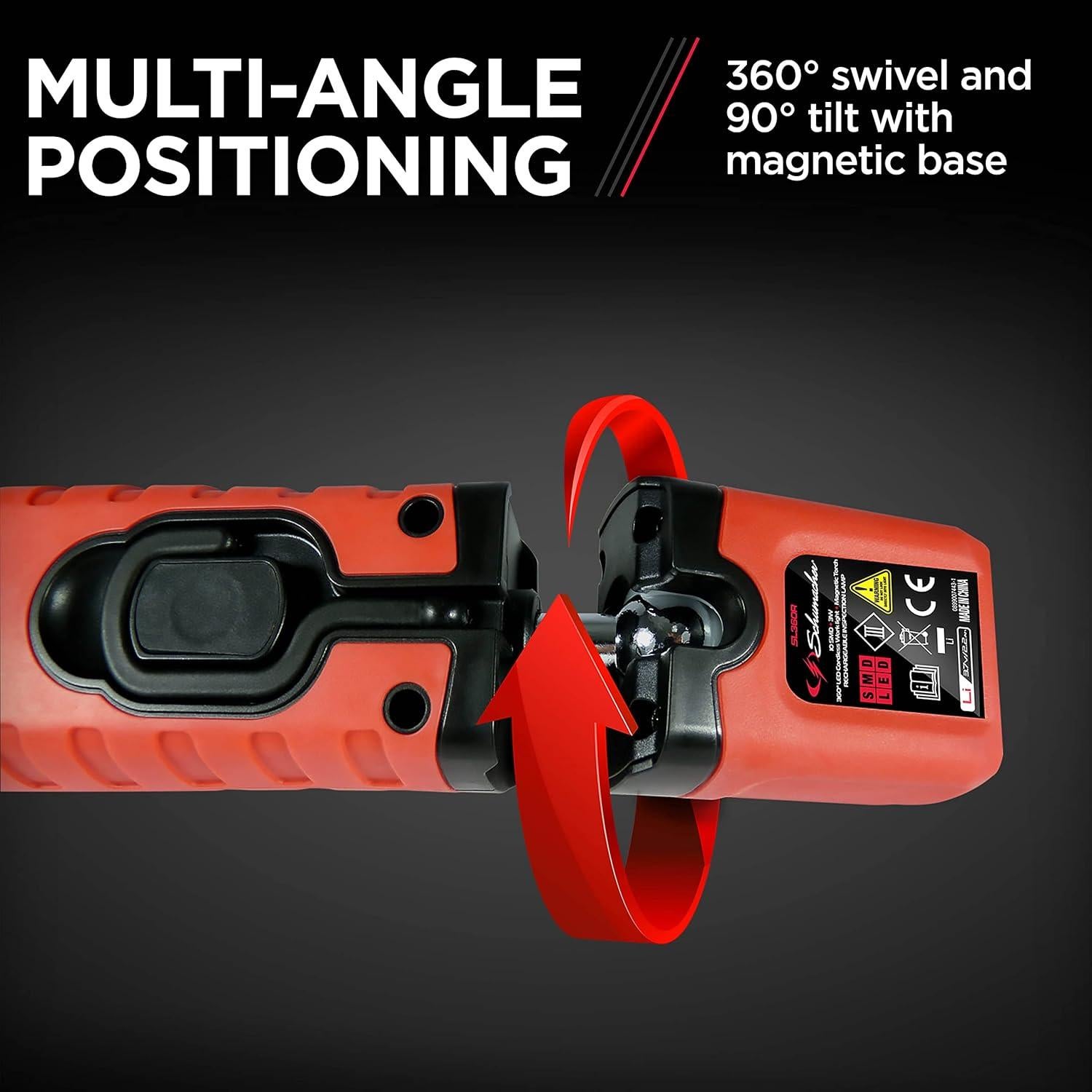 Luz de Trabajo LED Schumacher SL360 - 400 Lúmenes, Batería 2200mAh