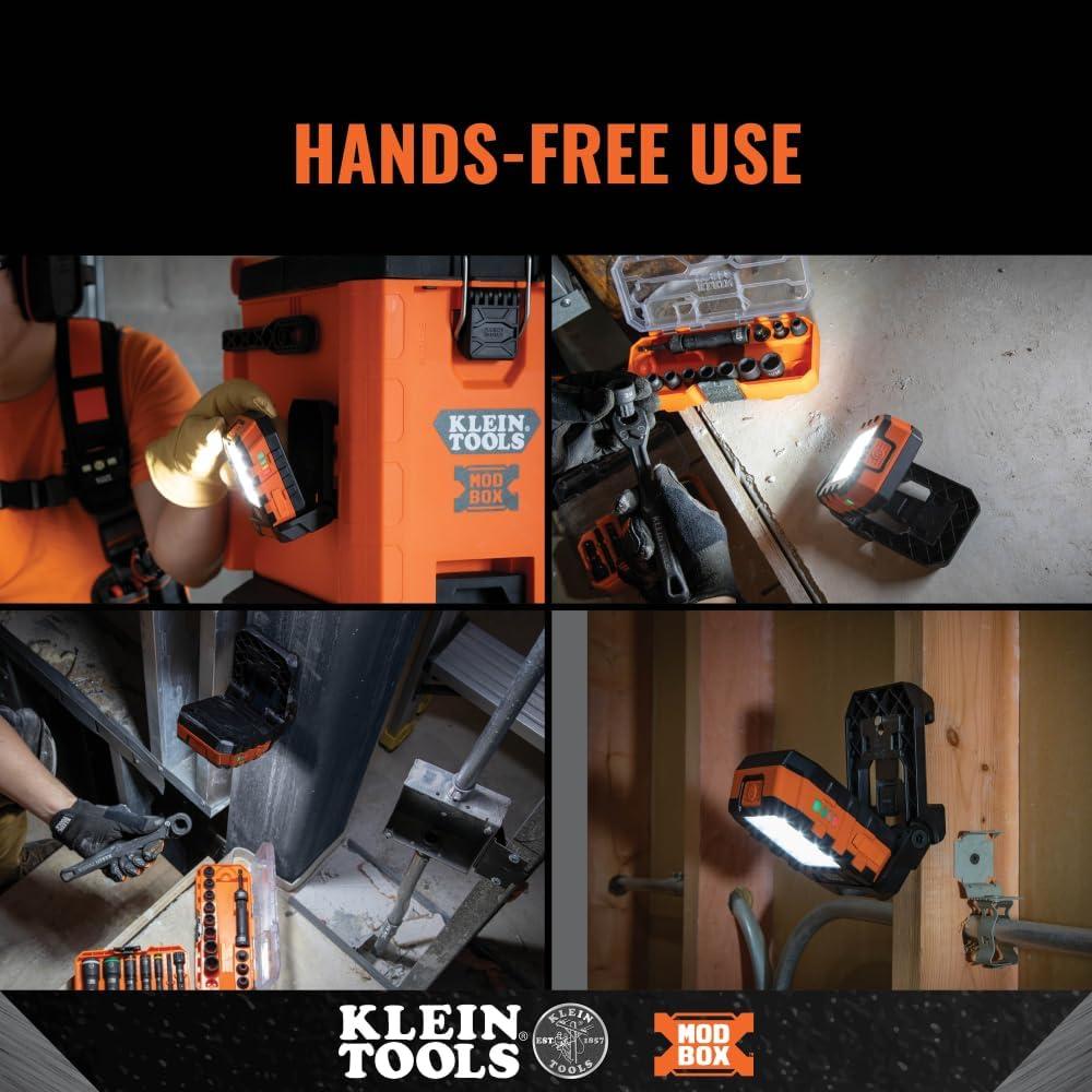 Luz de Trabajo LED Klein Tools MODbox 1000 Lúmenes Recargable