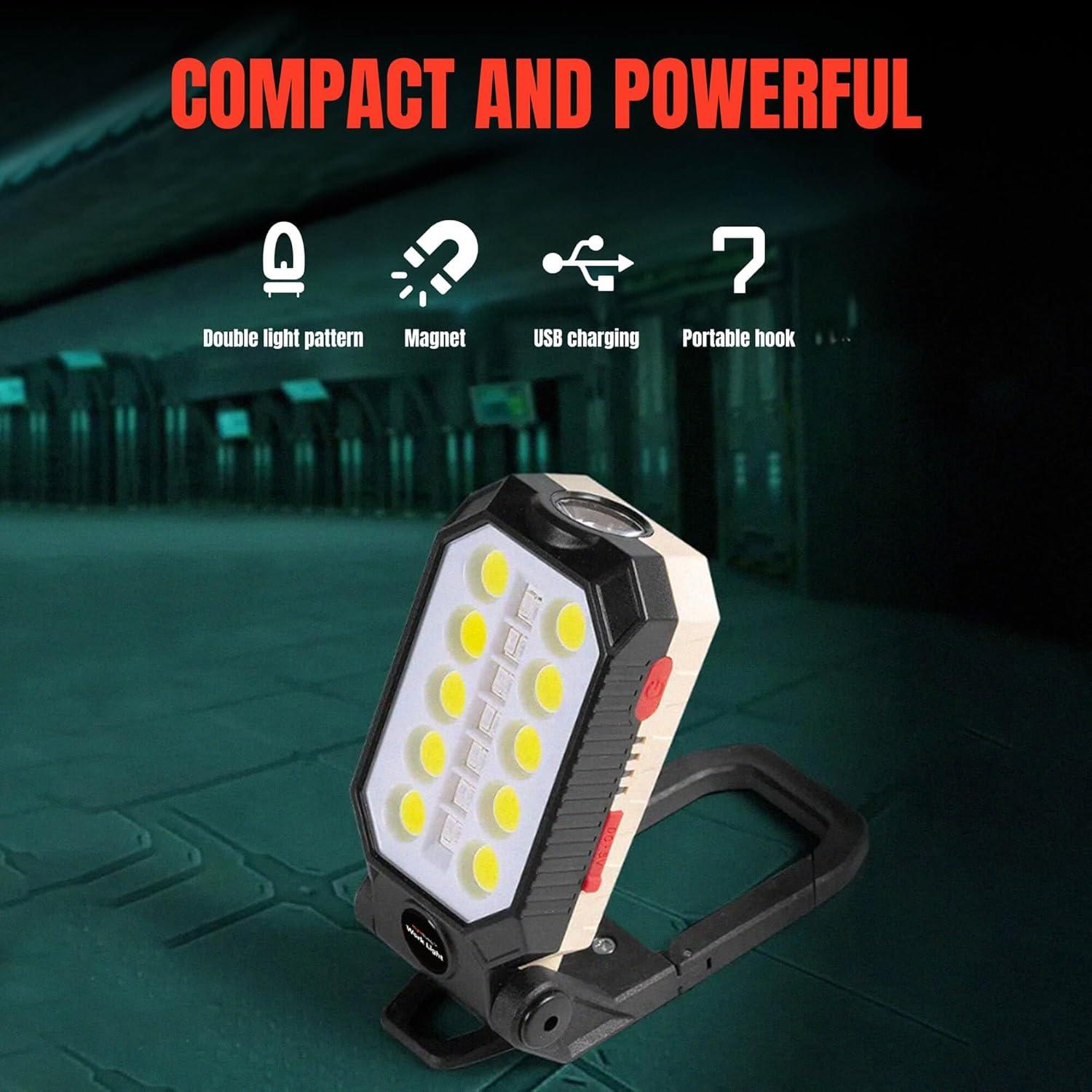 Luz LED de Trabajo Recargable NightBuddy 1500 Lúmenes 4 Modos