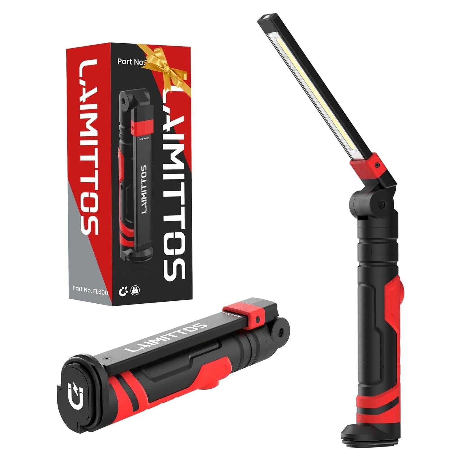 Luz de Trabajo LED Recargable LAIMITTOS 600 Lúmenes Magnética