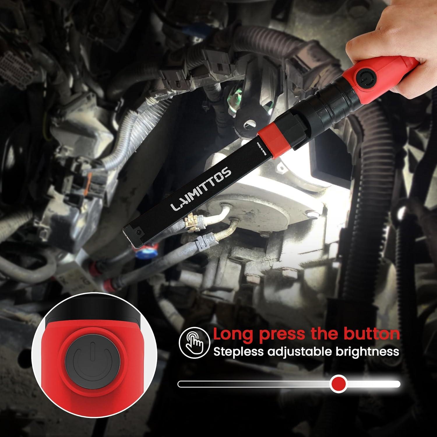 Luz de Trabajo LED Recargable LAIMITTOS 600 Lúmenes Magnética