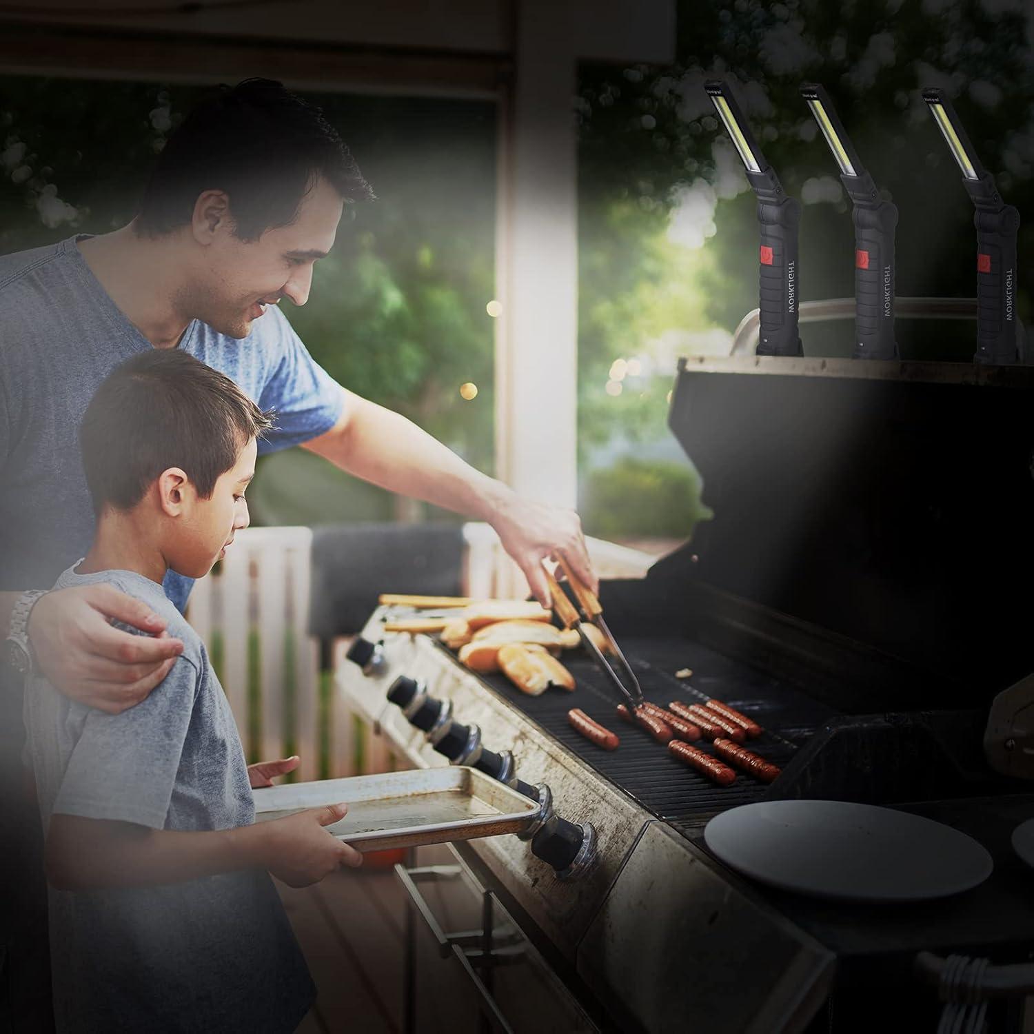 Juego de 6 Linternas LED Tuanse Recargables con Base Magnética