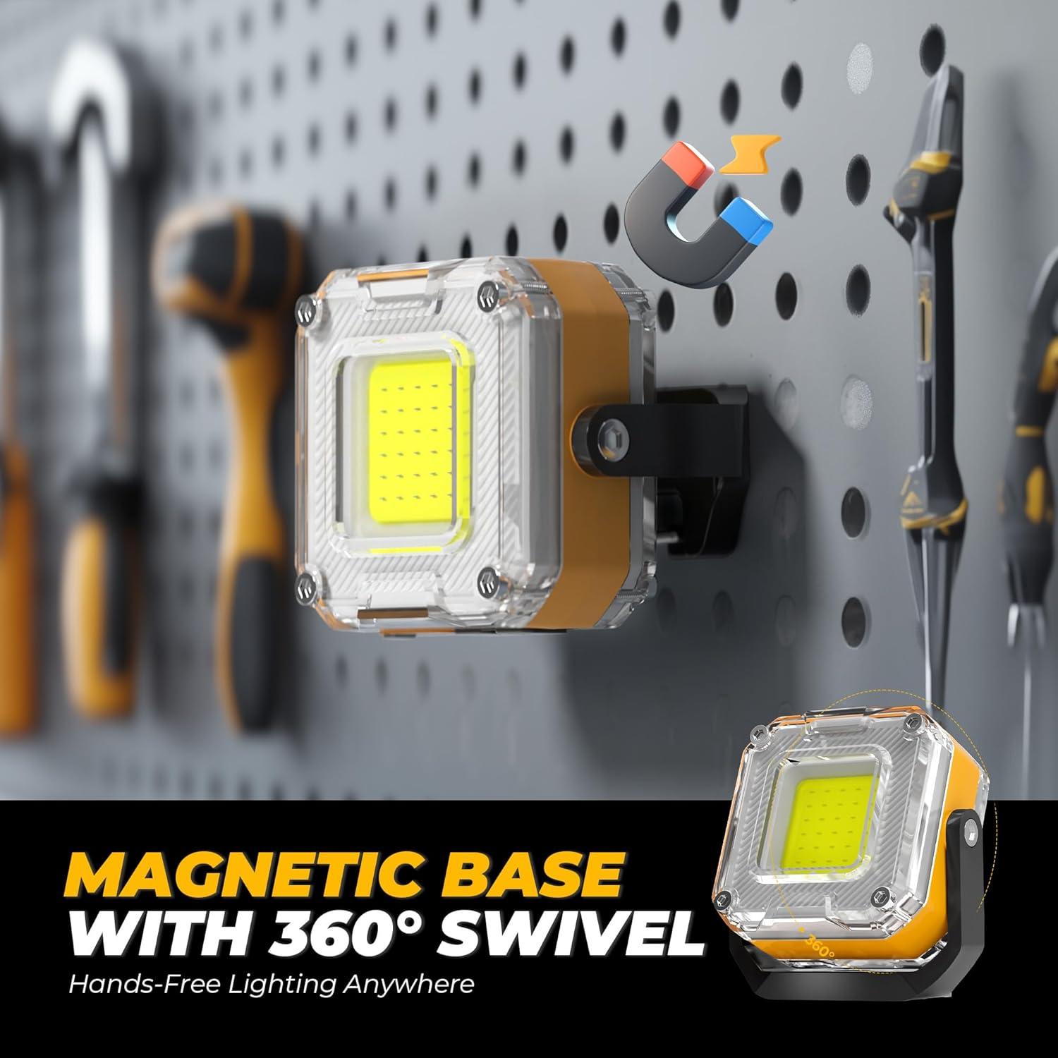 Luz de Trabajo Recargable Unibrite 1200LM Doble Cara 8 Modos