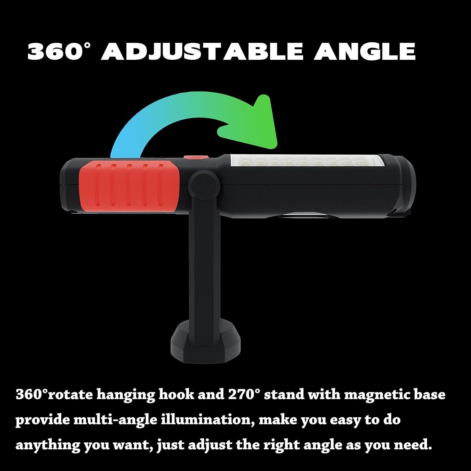 Luz de Trabajo LED Recargable Wolfteeth Magnética 240 Lúmenes