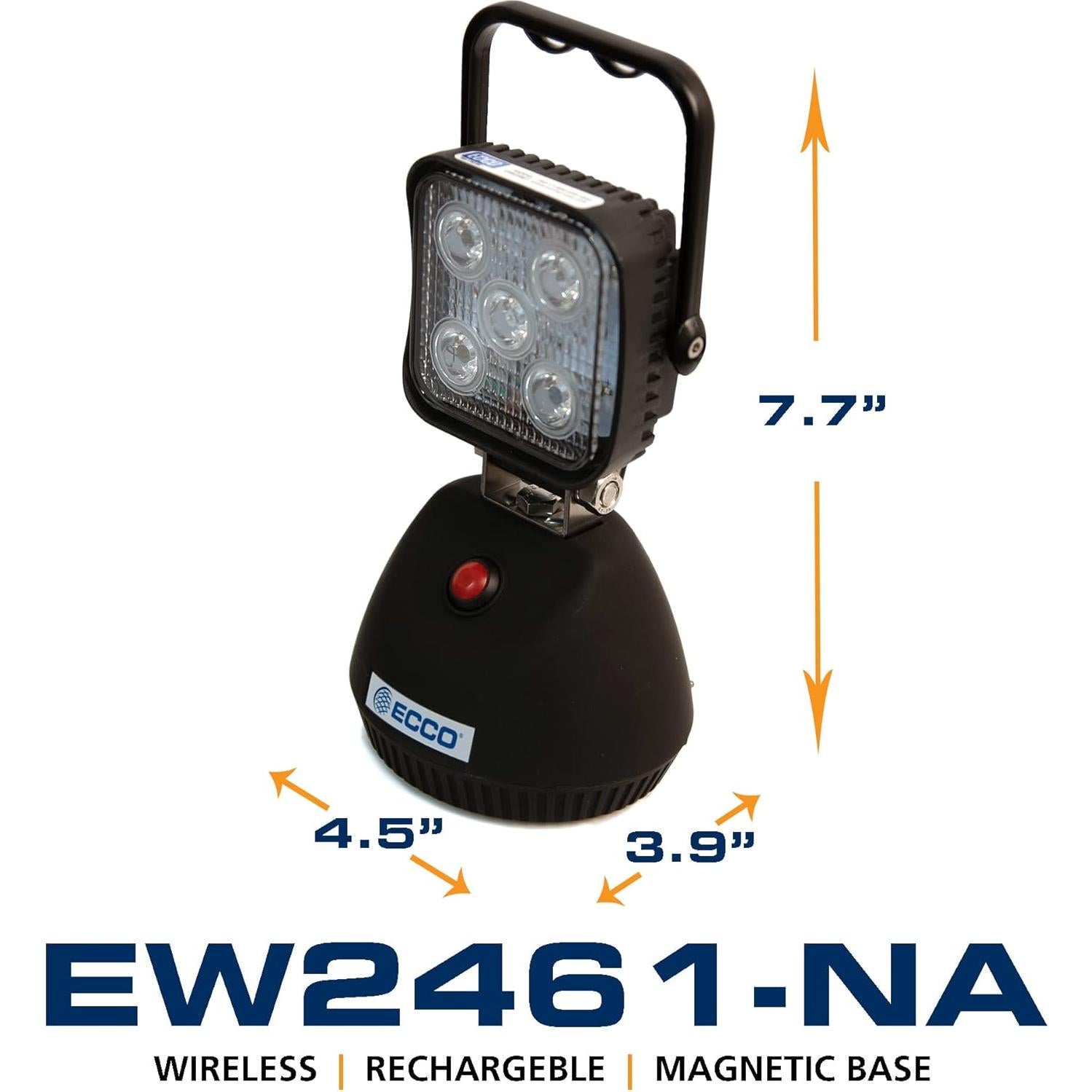 Luz de Trabajo Inalámbrica ECCO EW2461 LED Recargable 750 Lúmenes