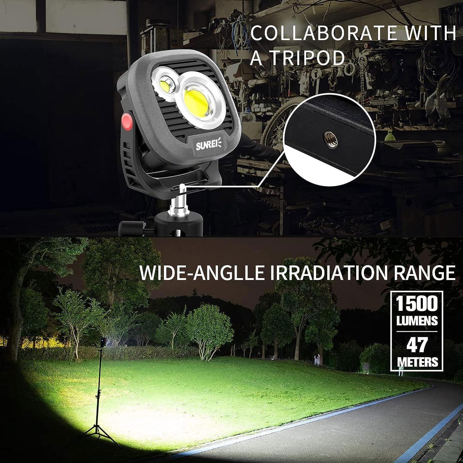 Luz de Trabajo Magnética Recargable SUNREI C1600 1500LM IPX5