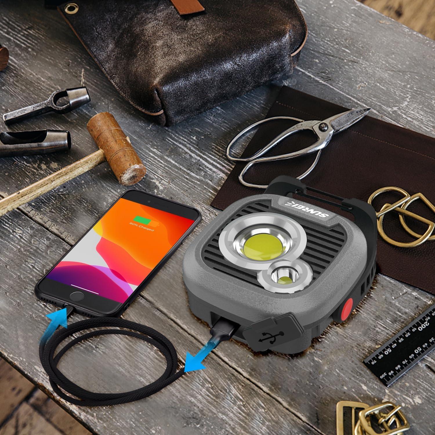 Luz de Trabajo Magnética Recargable SUNREI C1600 1500LM IPX5