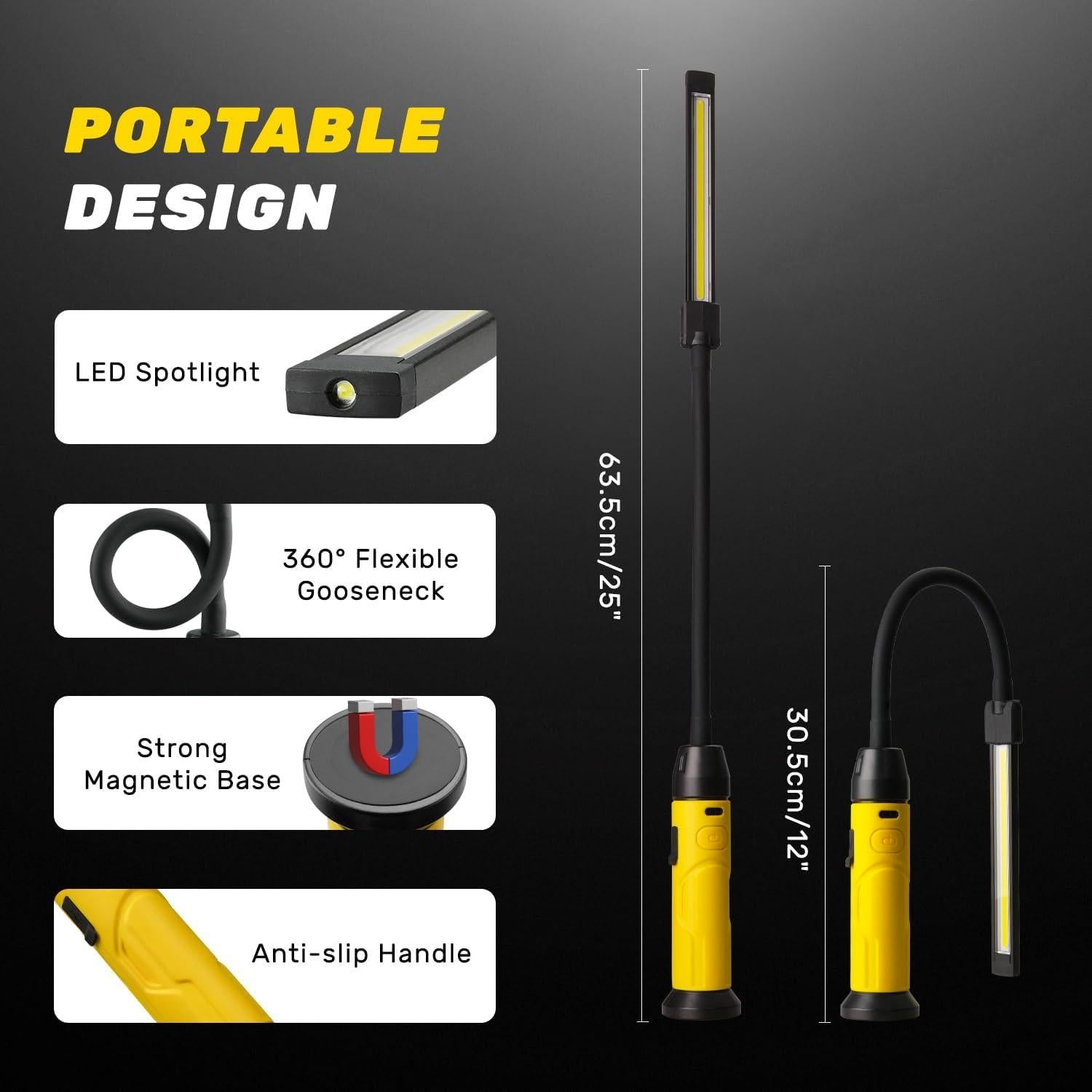 Luz de Trabajo LED Recargable Napatyre S-308 1000 Lúmenes