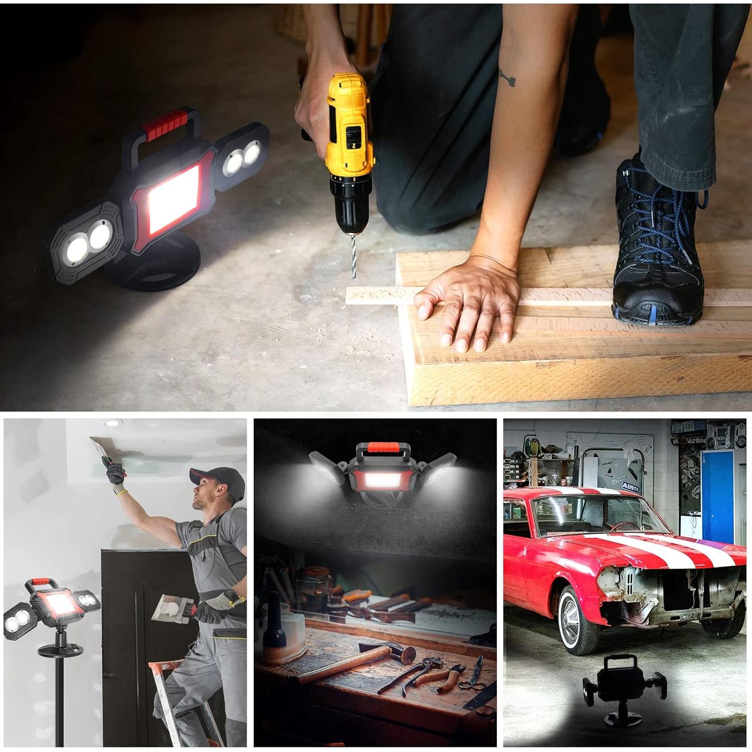 Luz de Trabajo LED Recargable SYLSTAR 25W 2700LM Impermeable