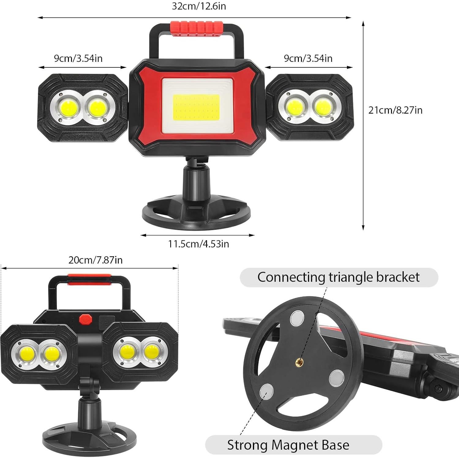 Luz de Trabajo LED Recargable SYLSTAR 25W 2700LM Impermeable