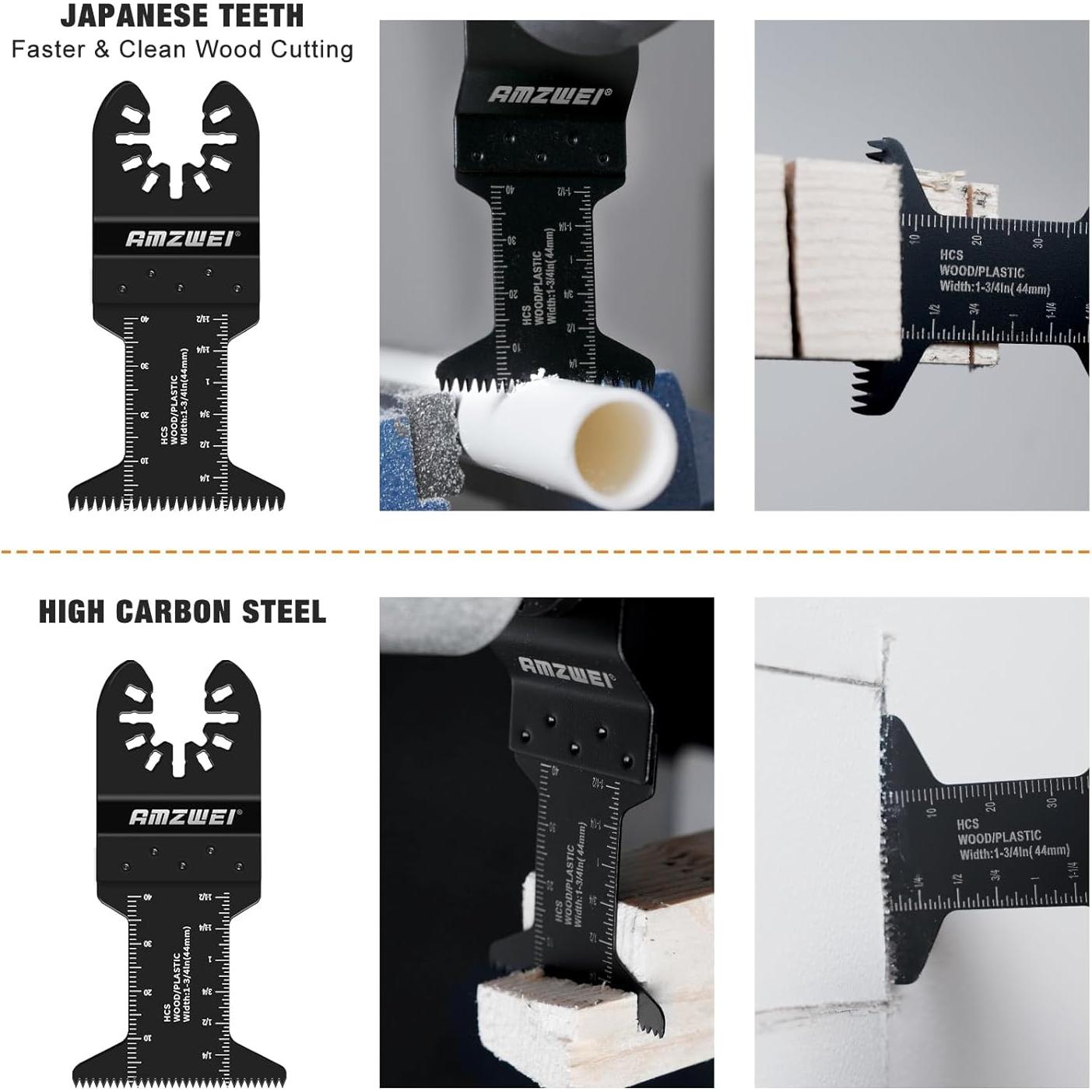 Juego de 22 Hojas de Sierra Oscilante AMZWEI para Bricolaje