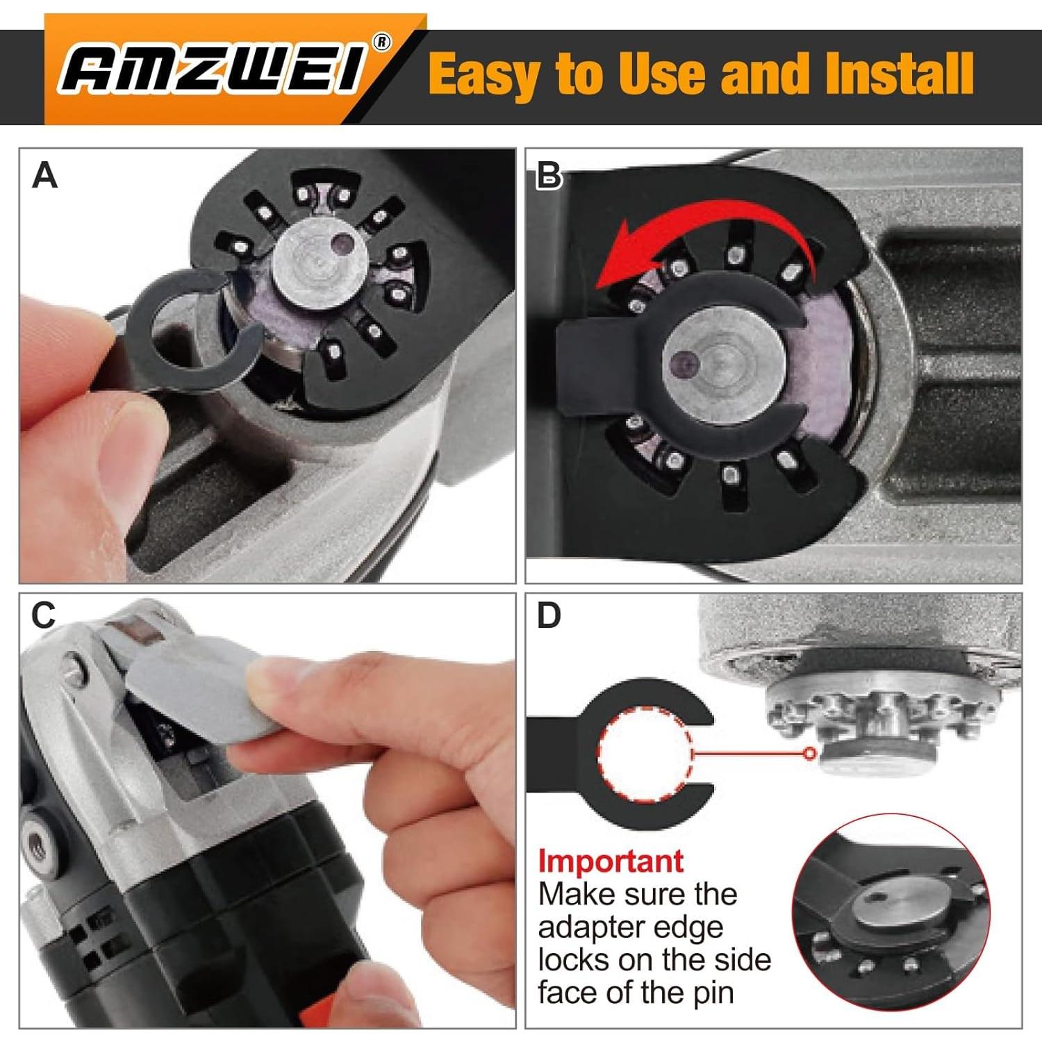 Juego de 22 Hojas de Sierra Oscilante AMZWEI para Bricolaje