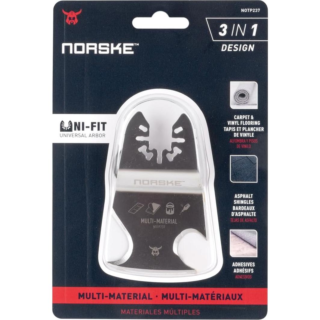 Herramienta Multiusos Oscilante Norske NOTP237 3-en-1 Cuchilla