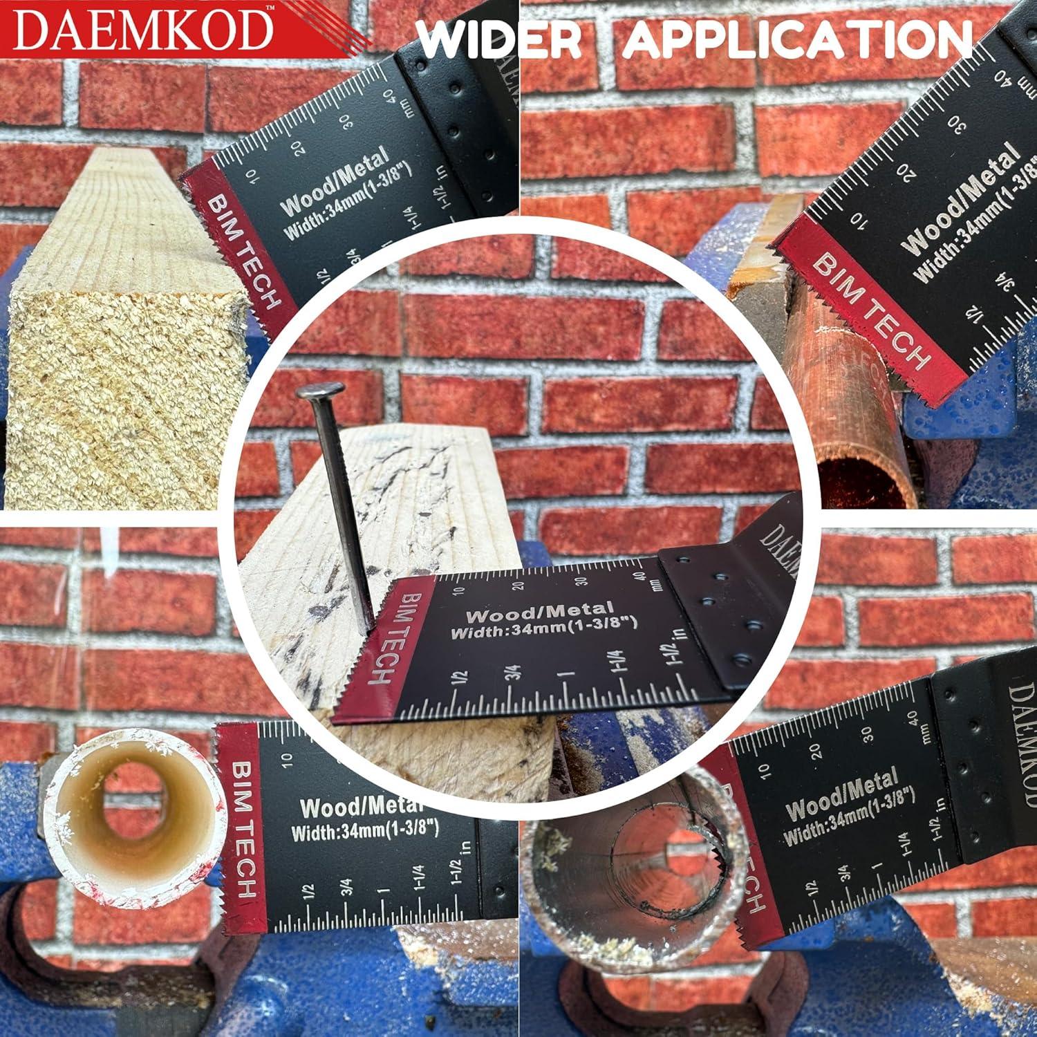 55 Cuchillas de Sierra Bi-Metal DAEMKOD 34MM y 44MM