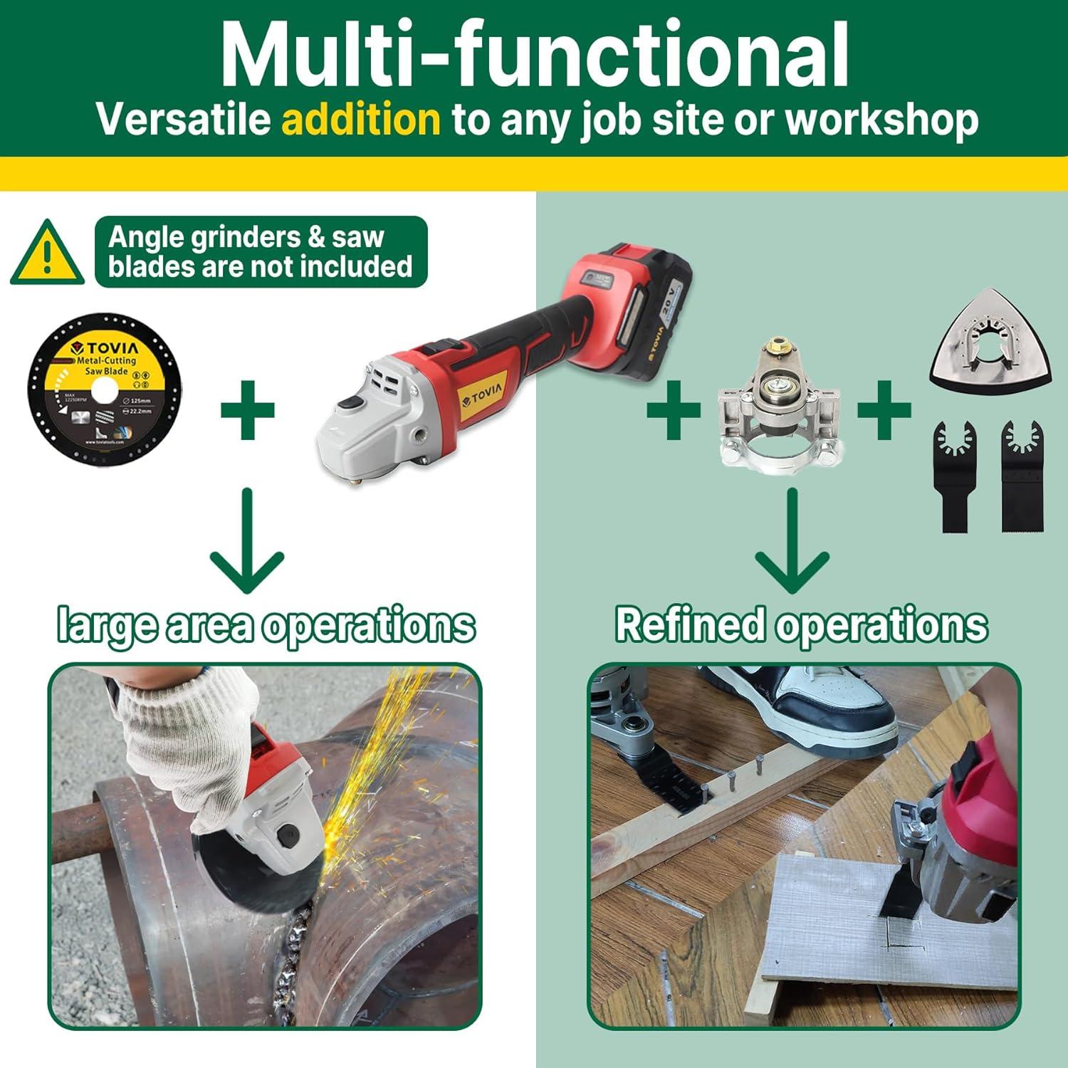 Kit Adaptador Oscilante T TOVIA para Amoladora Angular 0.59 kg