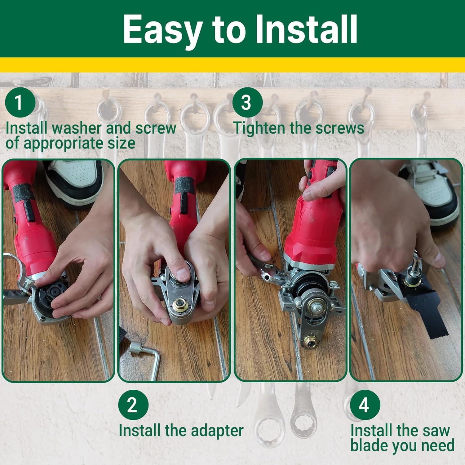 Kit Adaptador Oscilante T TOVIA para Amoladora Angular 0.59 kg