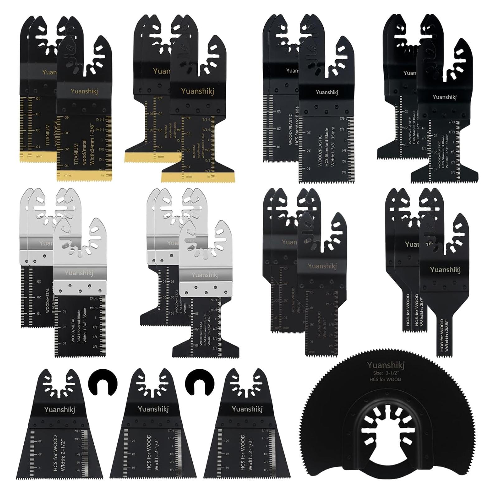 30 Cuchillas de Sierra Universales Yuanshikj para Metal y Madera