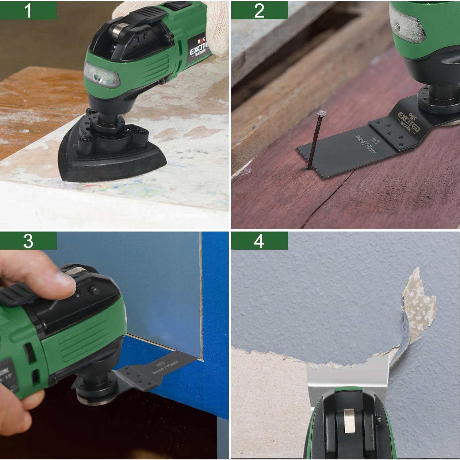 Multiherramienta Oscilante Inalámbrica 21V LAZYLAND con 6 Velocidades