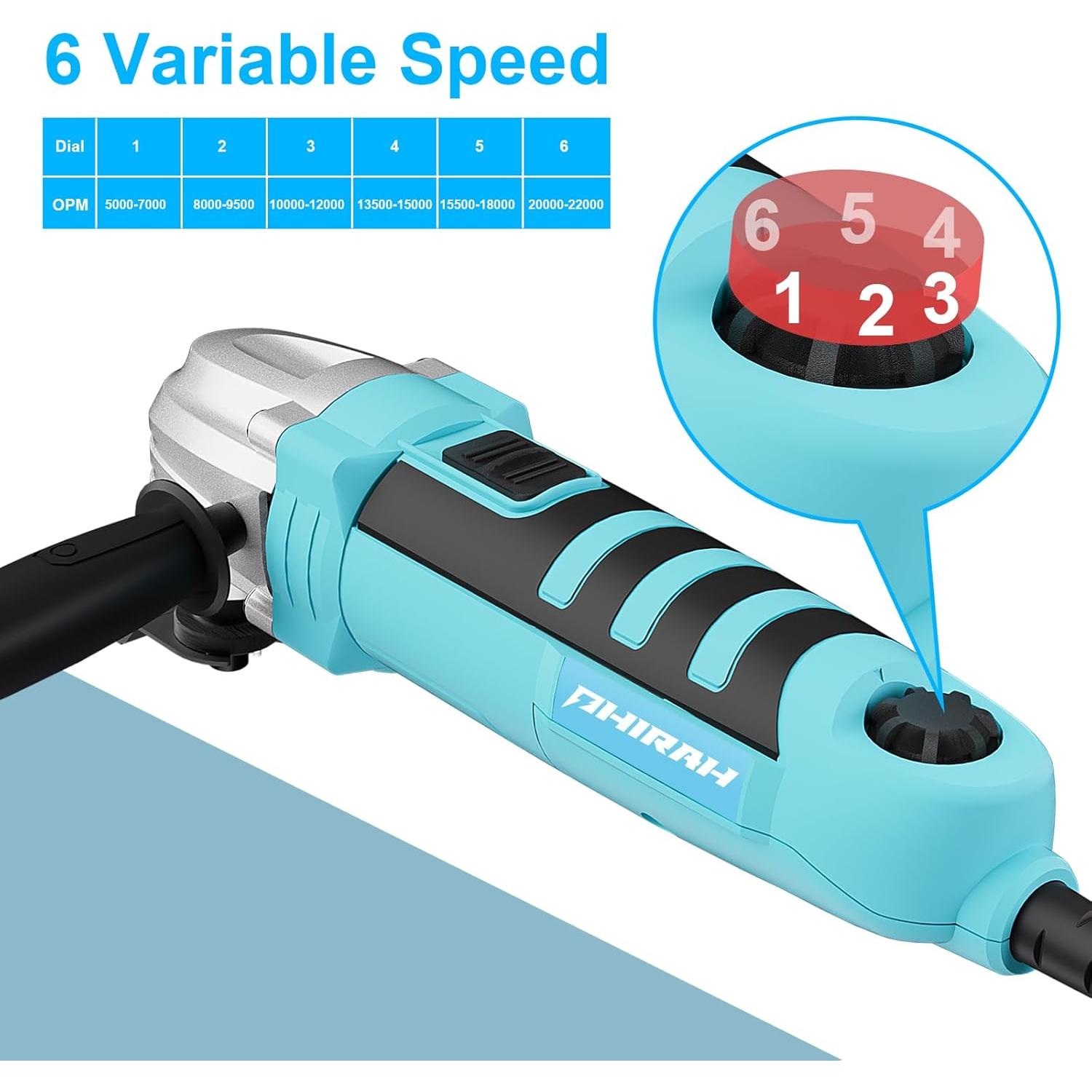 Herramienta Oscilante PHIRAH 2.5A 22000 OPM 17 Accesorios