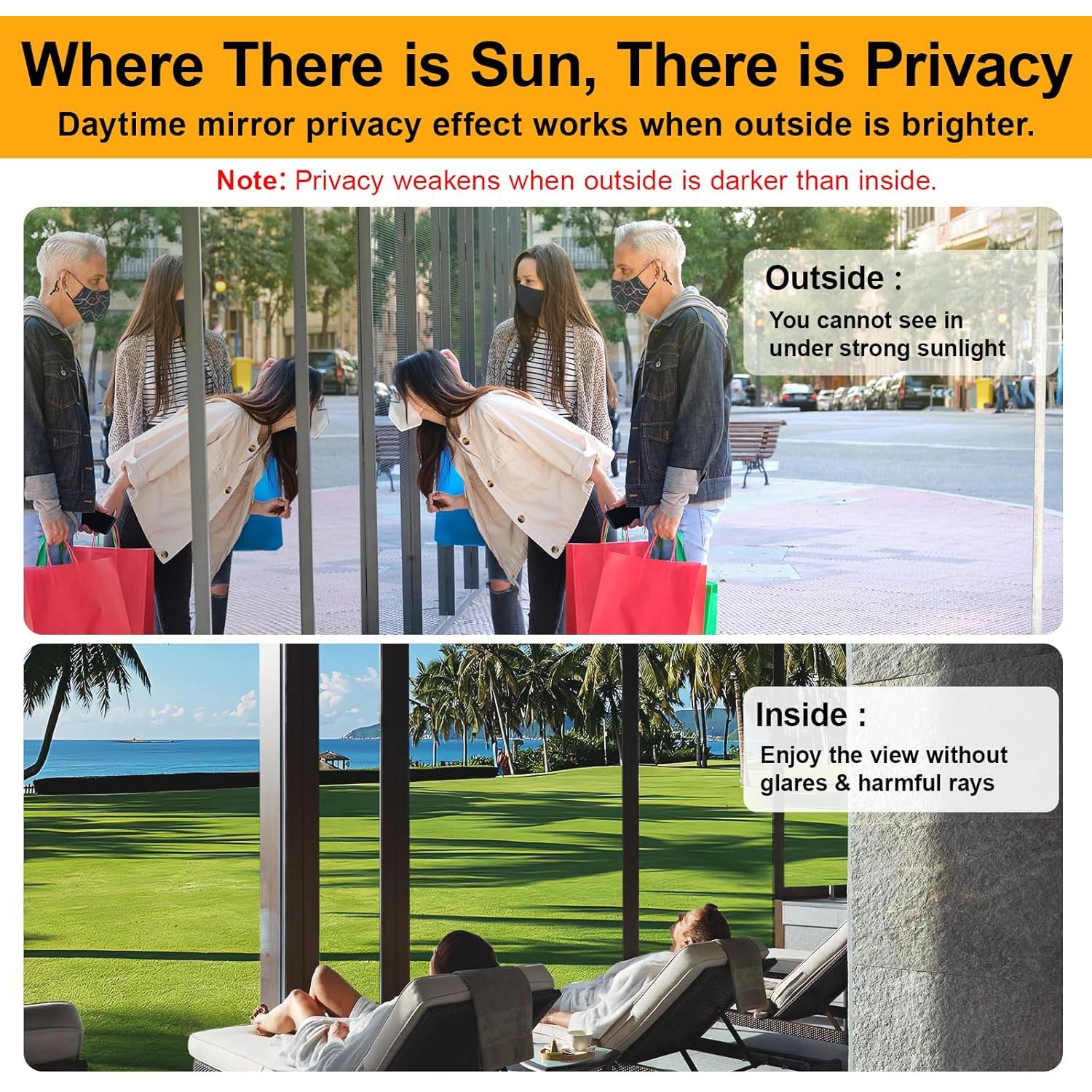 Película de Privacidad Savvy Choice 44.5x199.4cm Anti-reflejo