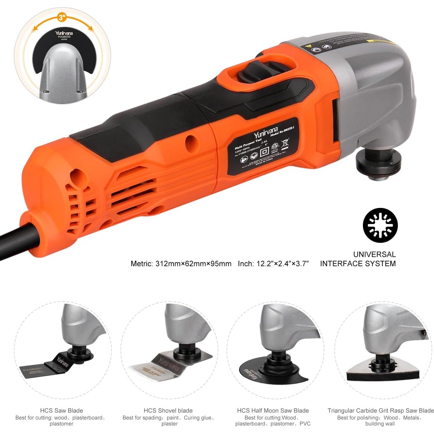 Herramienta Multiuso Oscilante Yunirvana 22000 OPM 1.5A