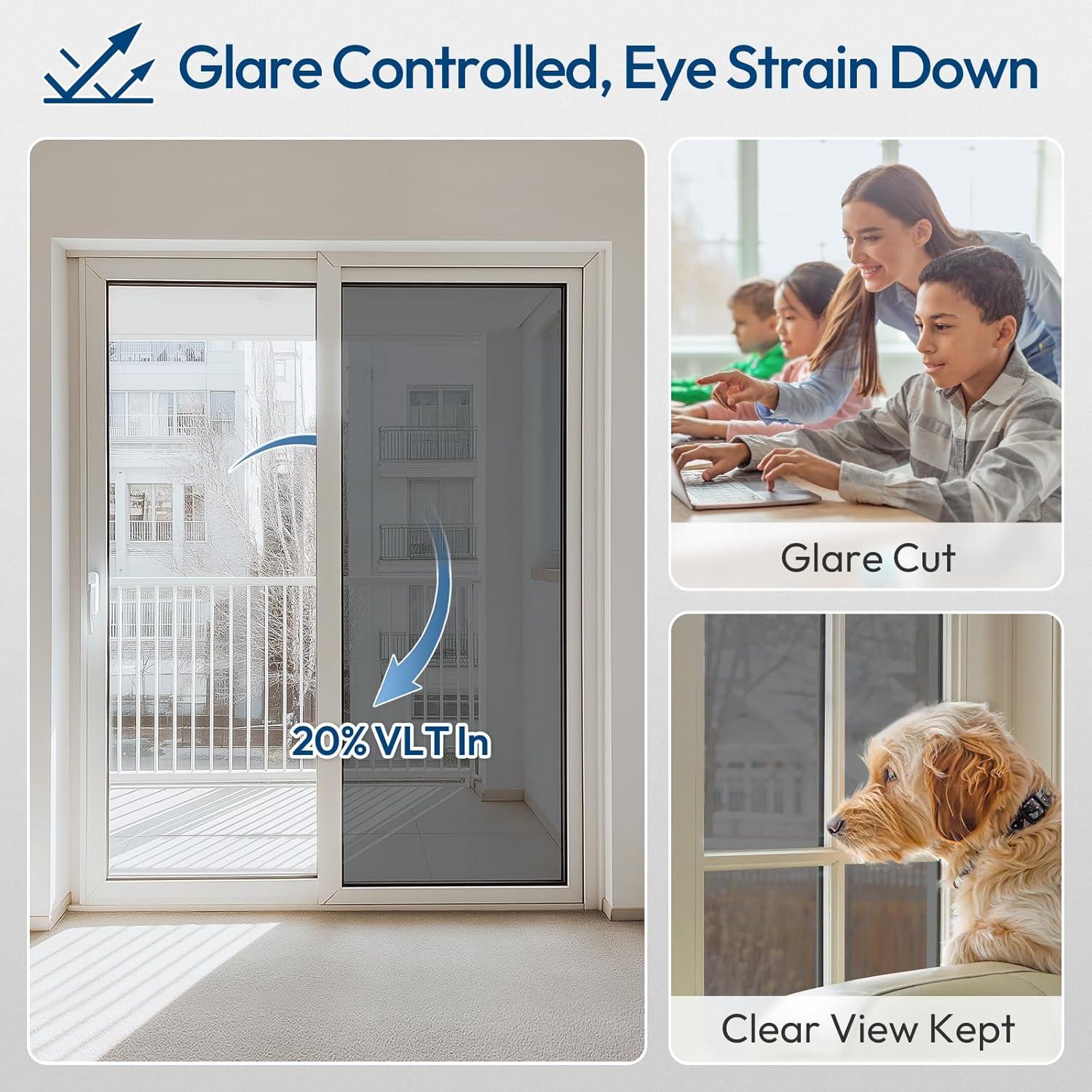 Película de Privacidad para Ventanas rabbitgoo 44.5x199.8cm