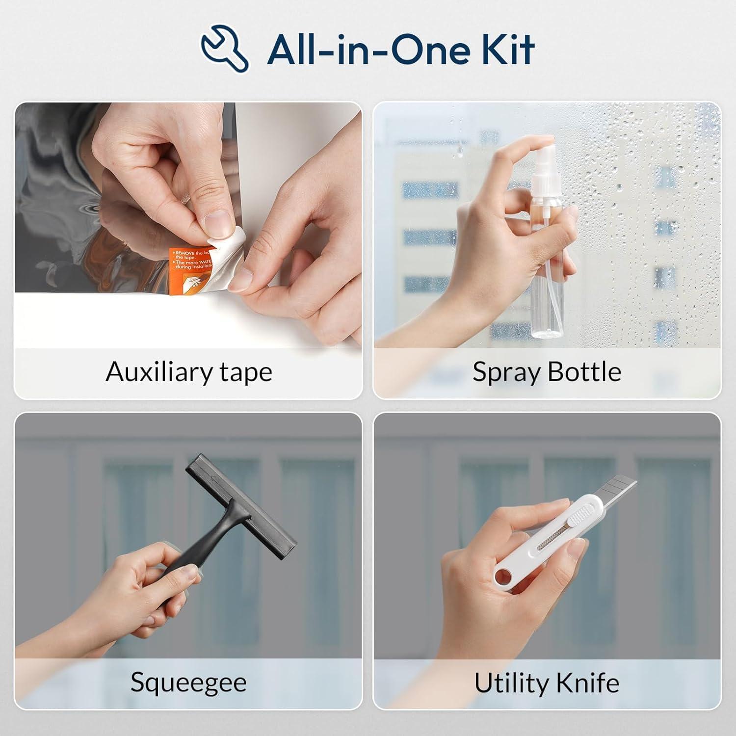 Película de Privacidad para Ventanas rabbitgoo 44.5x199.8cm