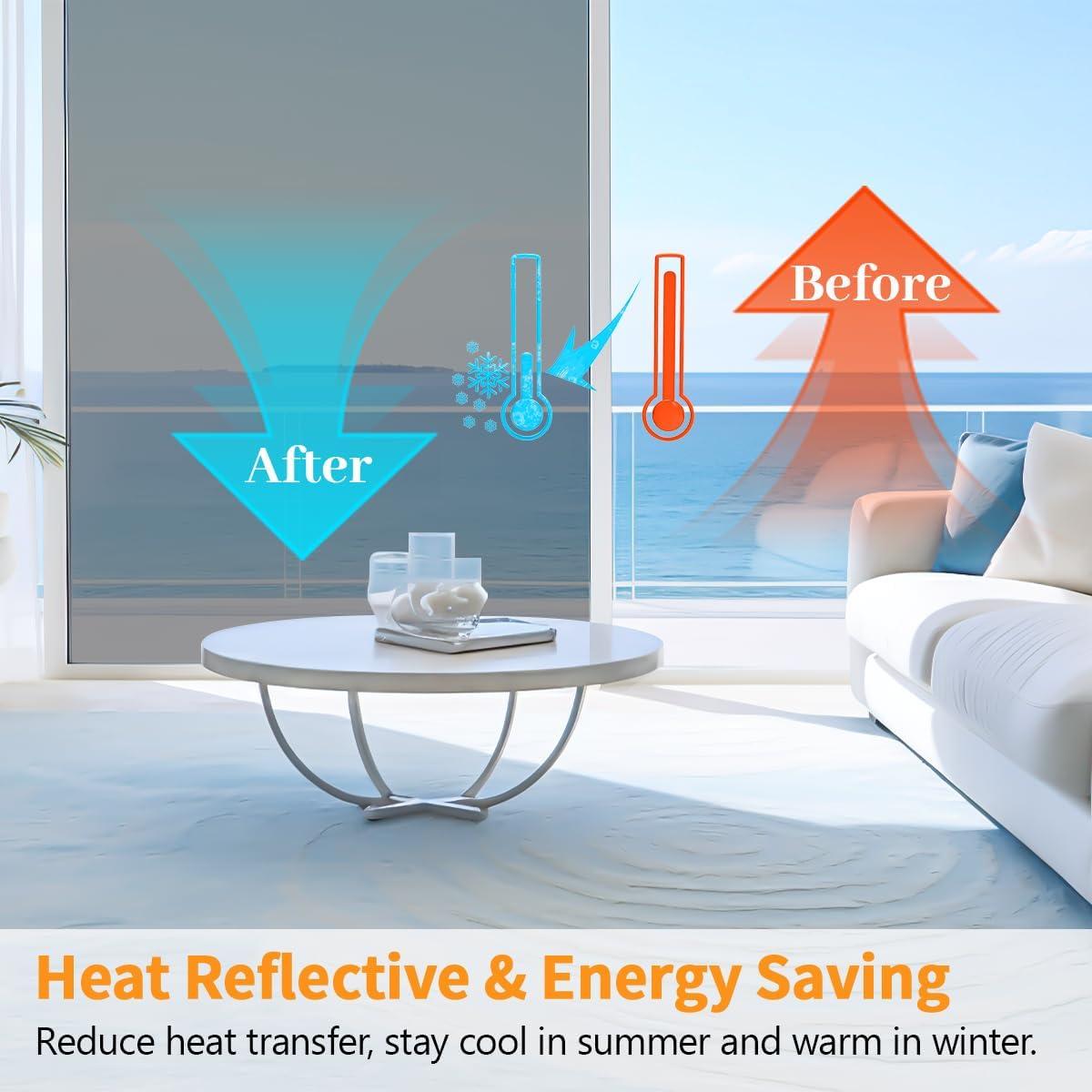 Película de Ventana Unidireccional FreeNook 44.5x200cm Plata