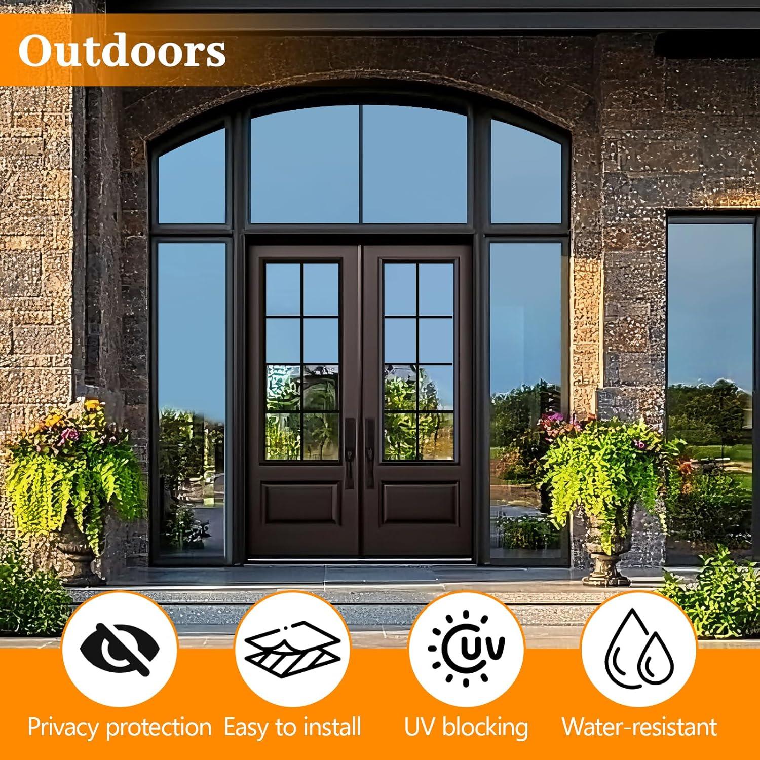 Película de Ventana Unidireccional FreeNook 44.5x200cm Plata