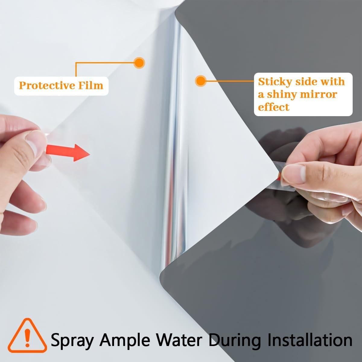 Película de Ventana Unidireccional FreeNook 44.5x200cm Plata