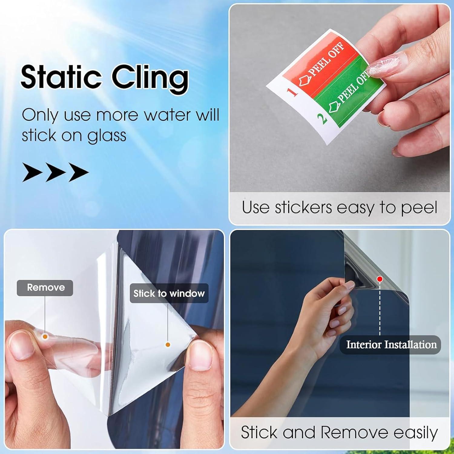 Película de Ventana Privacidad Unidireccional ColorfulHall 44.5x200 cm