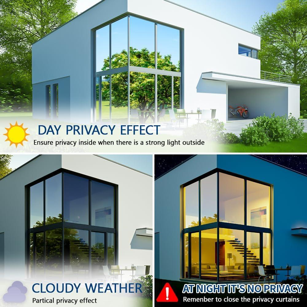 Película de Ventana Privada Bloss 44.5x199.4cm Plata UV