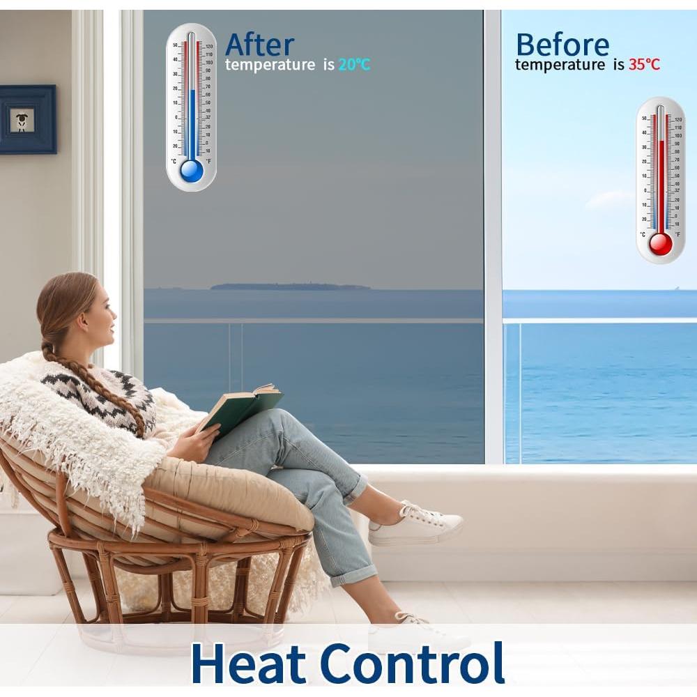 Película de Ventana Privada Bloss 44.5x199.4cm Plata UV