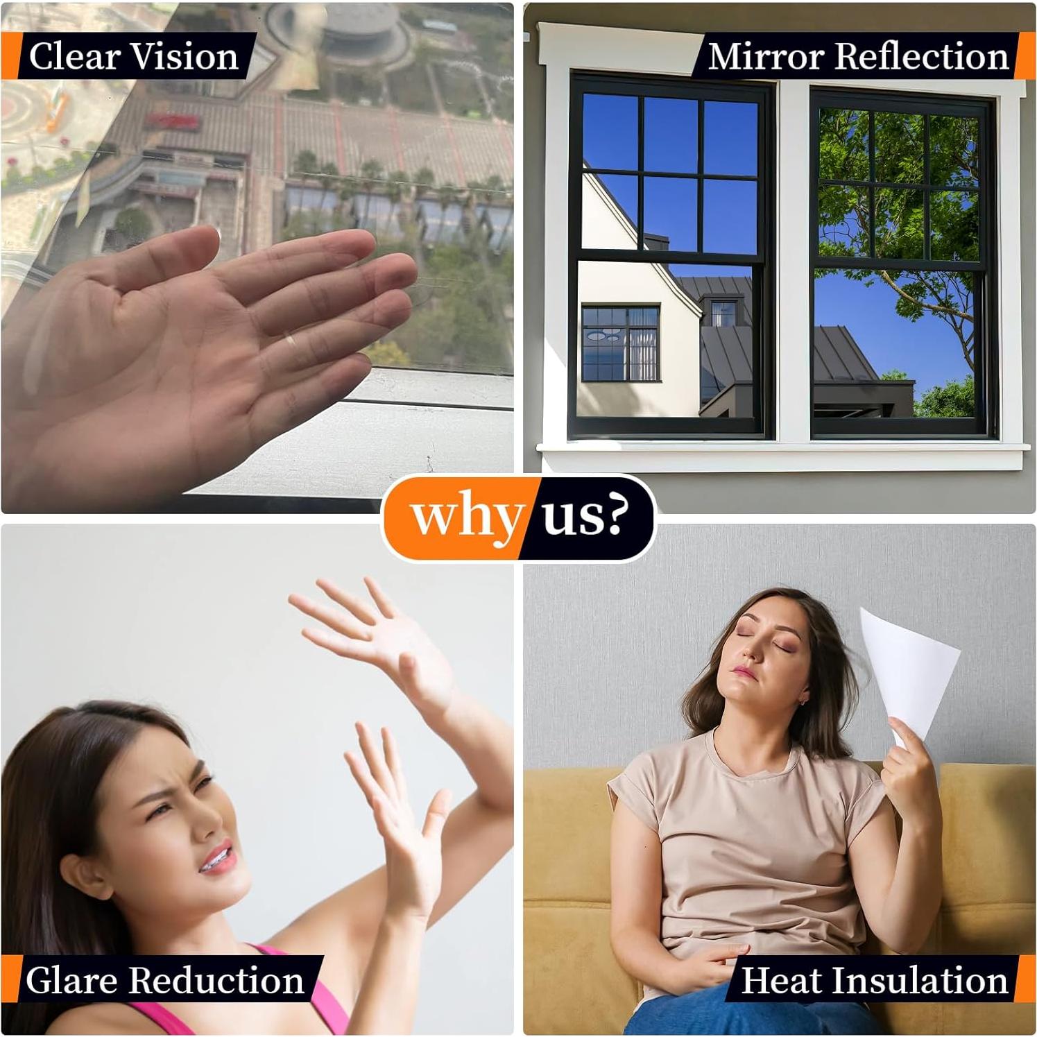 Película de Ventana Privada Bloss 44.5x199.4cm Plata UV