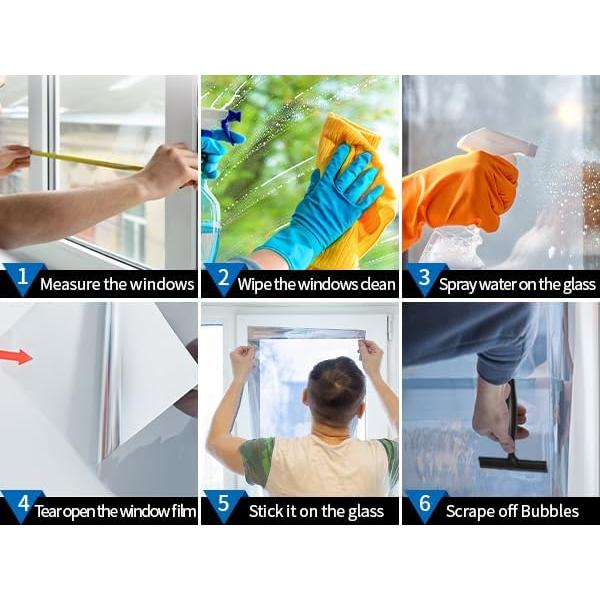 Película de Ventana Privada Bloss 44.5x199.4cm Plata UV