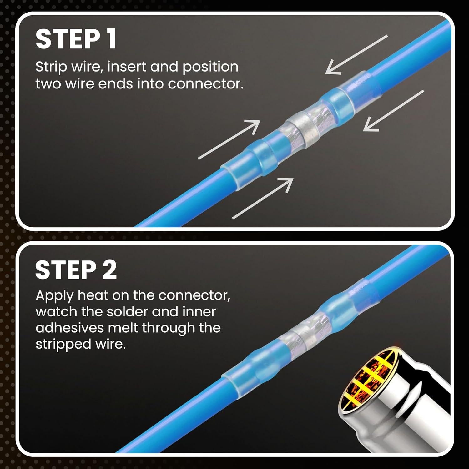 Kit 120 Conectores Termocontraíbles MADCATZ con Soldadura