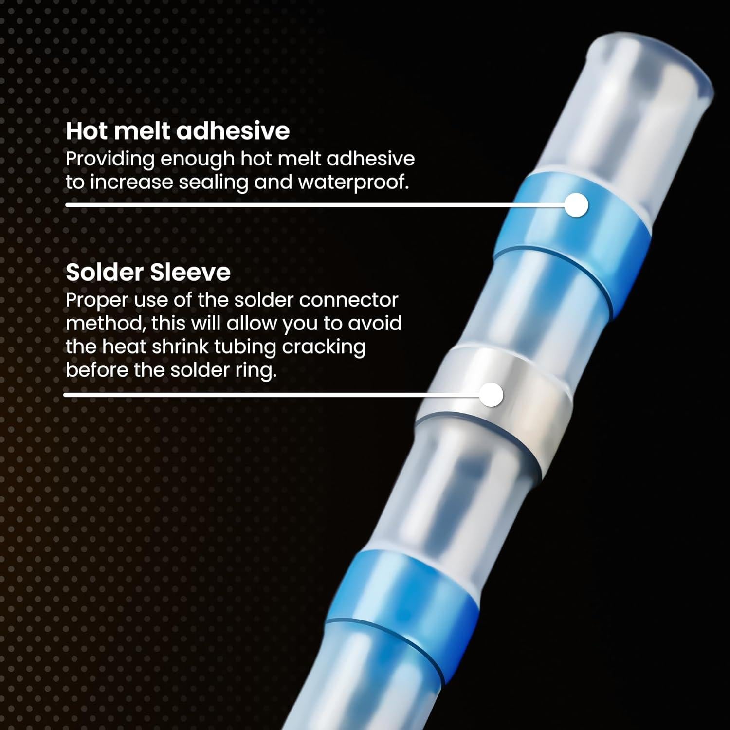 Kit 120 Conectores Termocontraíbles MADCATZ con Soldadura