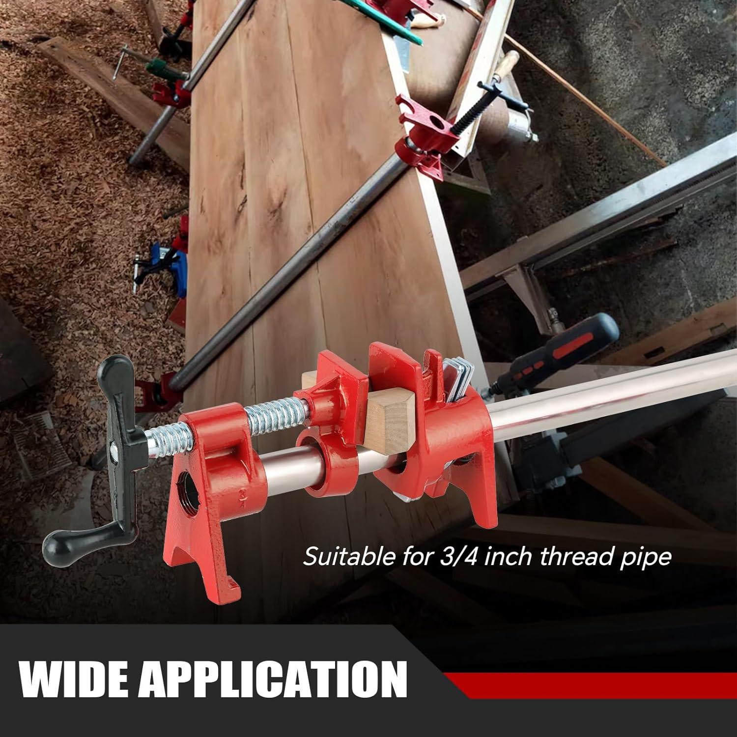 Juego de Abrazaderas de Tubo ATPEAM 4 Piezas 19 mm Hierro Fundido