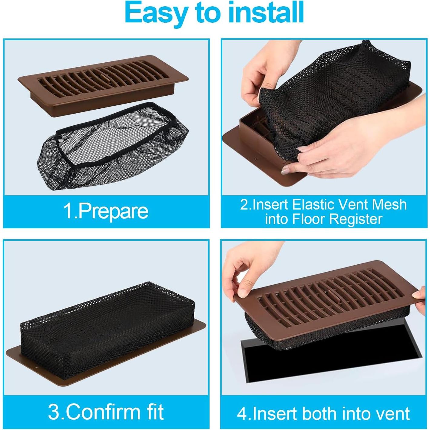 12 Trampas de Registro de Piso Malla Ventilación 4x10 cm LOSYHU