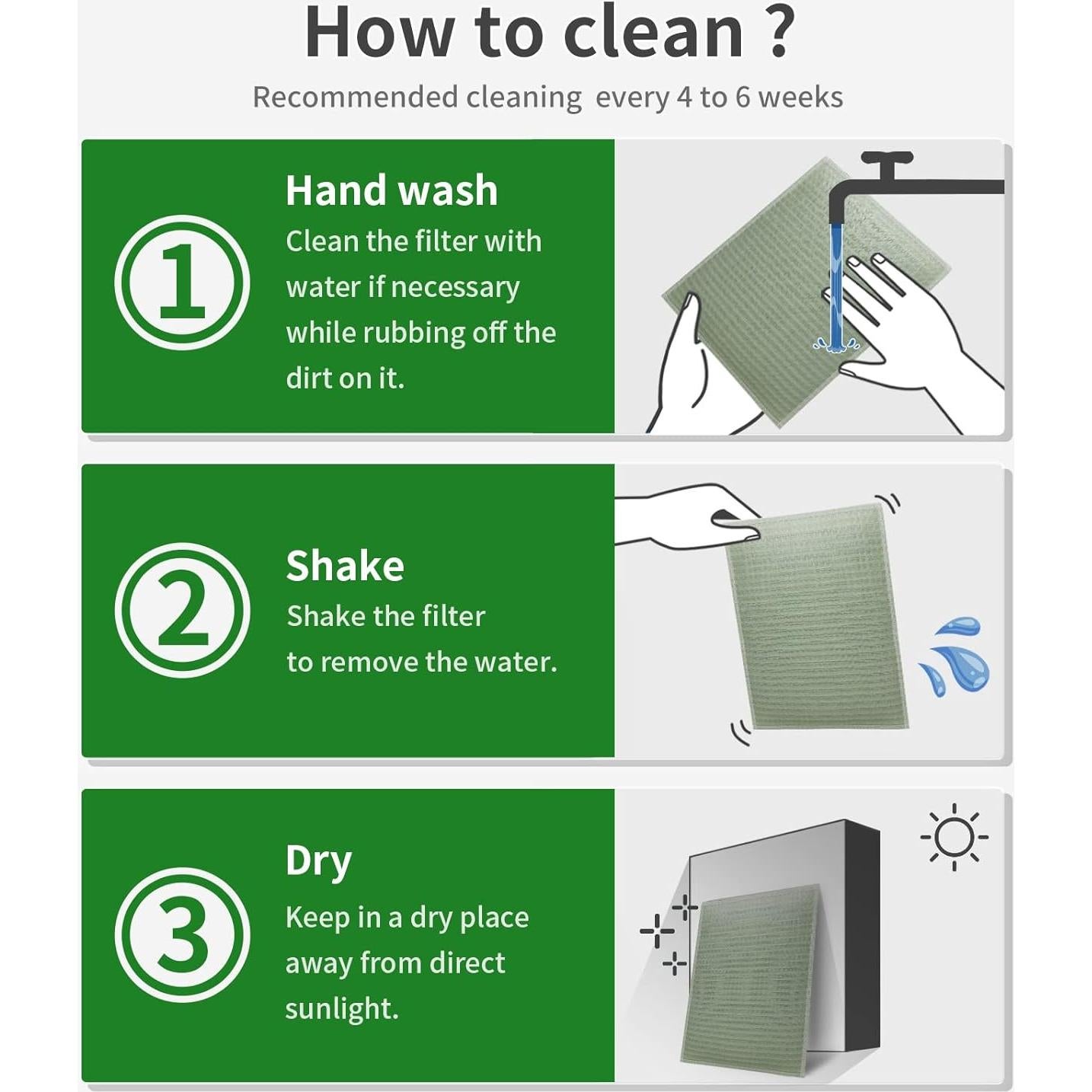 Filtro de Ventilación Ecológico Originallife 4" x 8" (6-Pack)