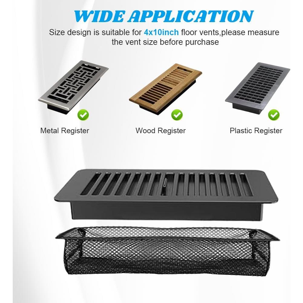 Filtros de Ventilación de Piso CALIDAKA 4x10 cm 5 PCS