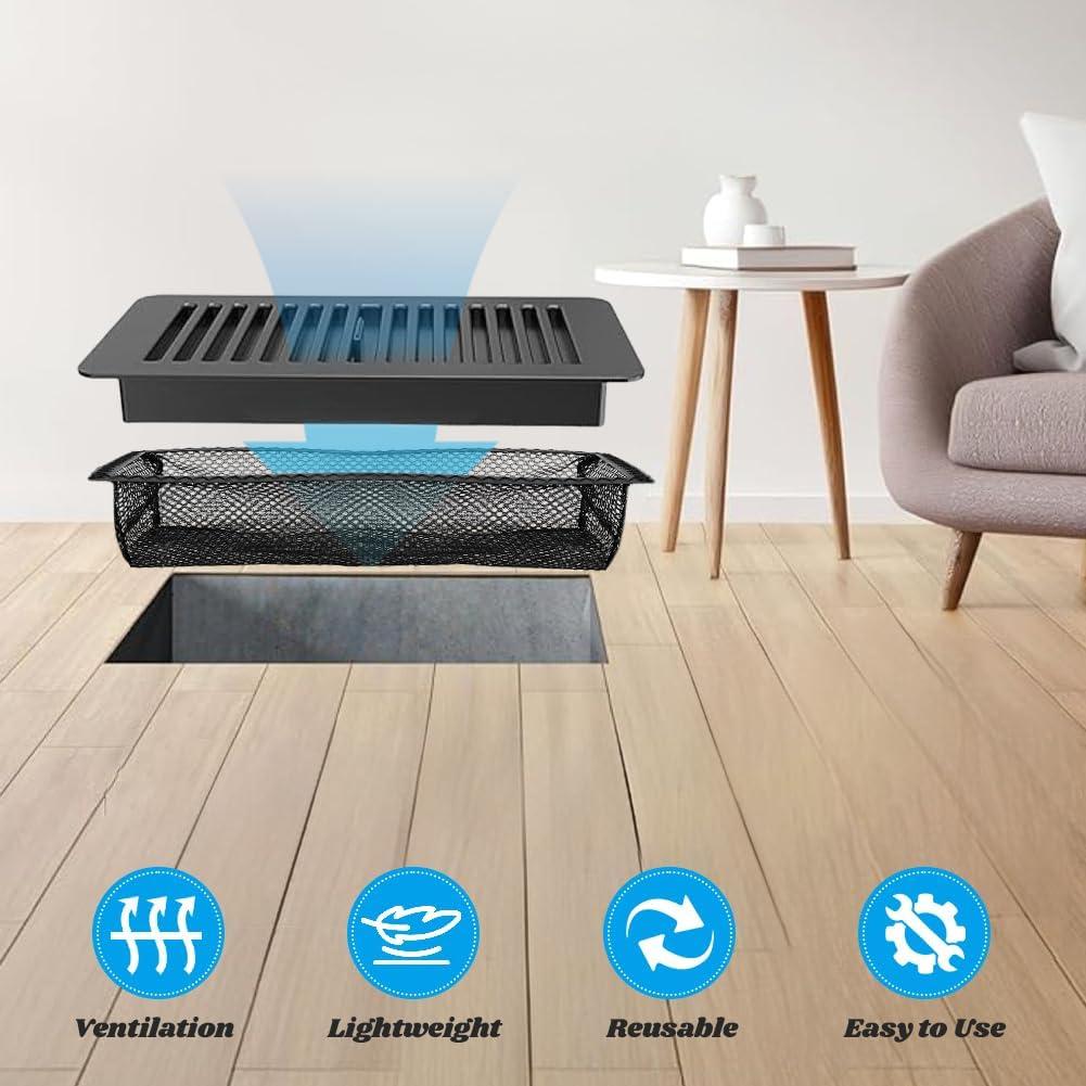 Filtros de Ventilación de Piso CALIDAKA 4x10 cm 5 PCS