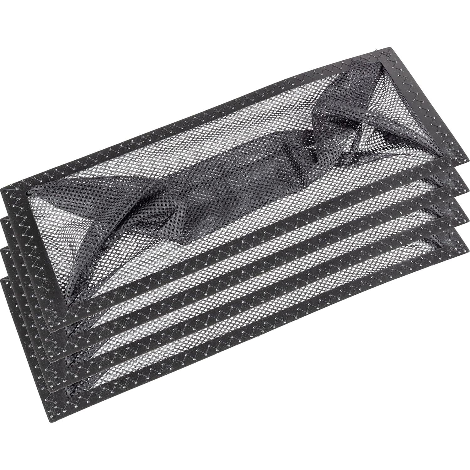 Trampa de Registro de Piso Duck Brand 10x30 cm Paquete de 4 Negro