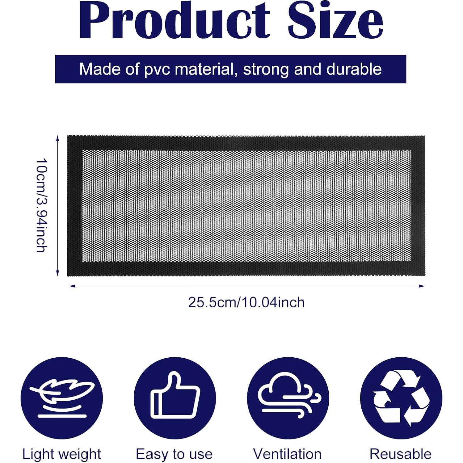 10 Piezas Cubiertas de Ventilación Magnéticas Abeillo 25.4x10 cm