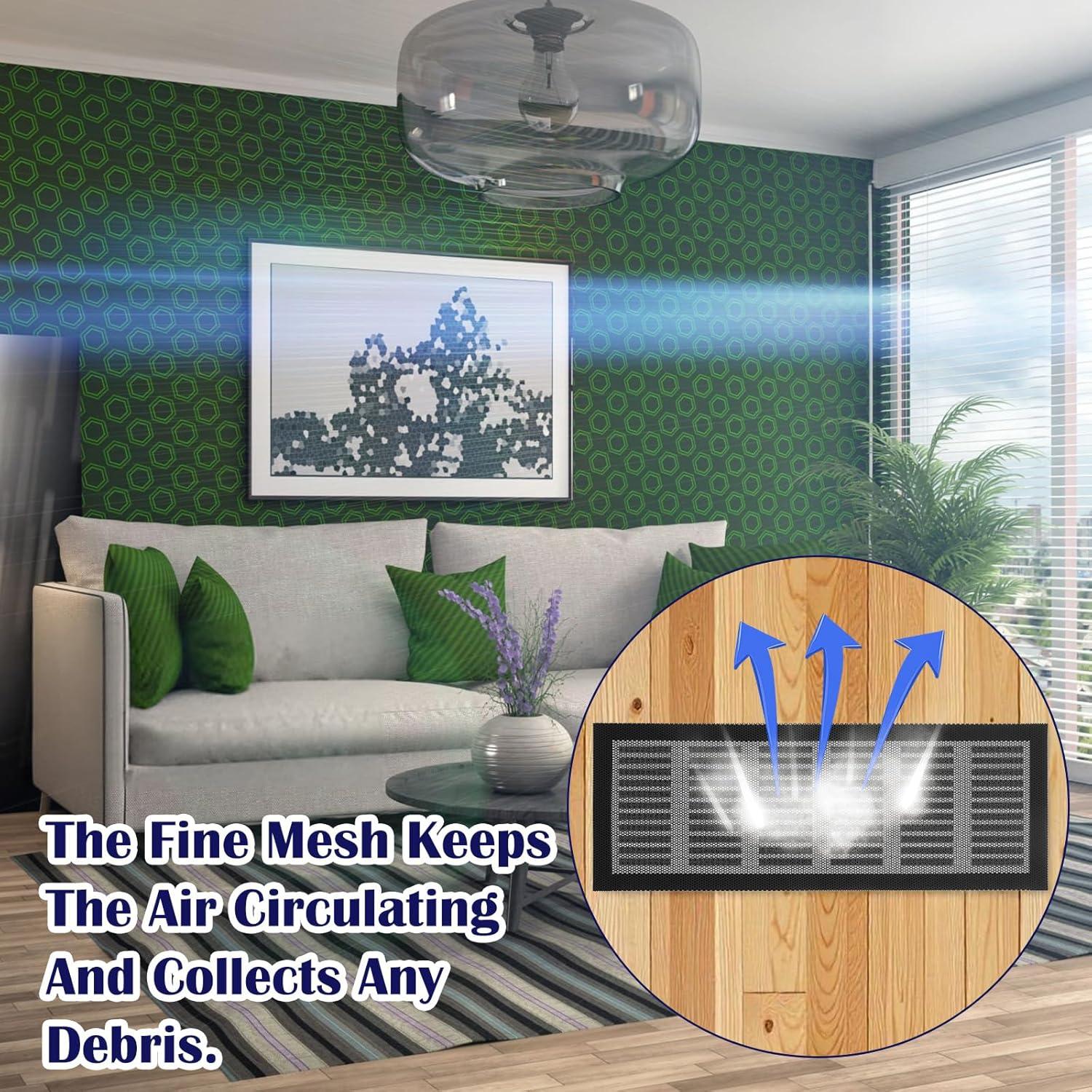 10 Piezas Cubiertas de Ventilación Magnéticas Abeillo 25.4x10 cm