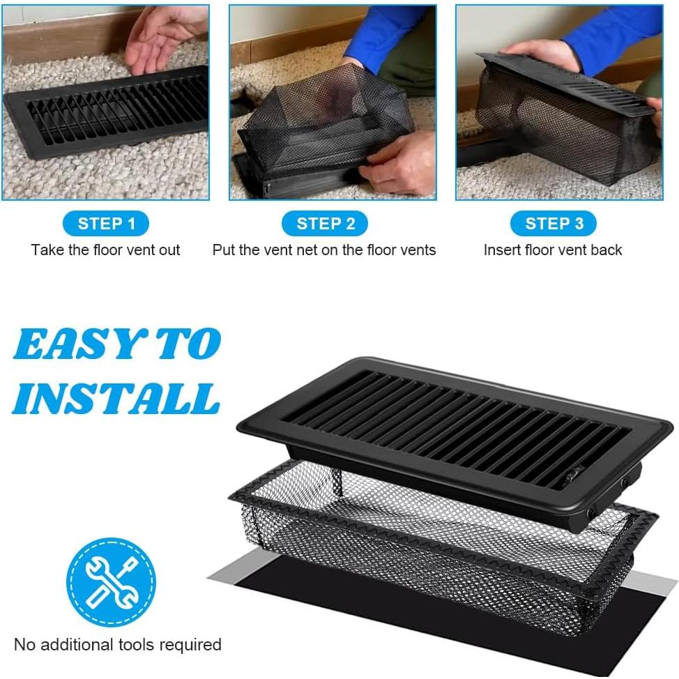 Trampa de Ventilación de Piso NINEFOX 5 Piezas 25.4x10 cm