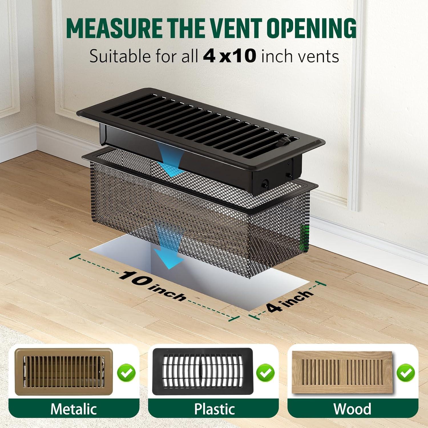 Trampa de Registro de Piso YEHANLY 10x25.4 cm Paquete de 5