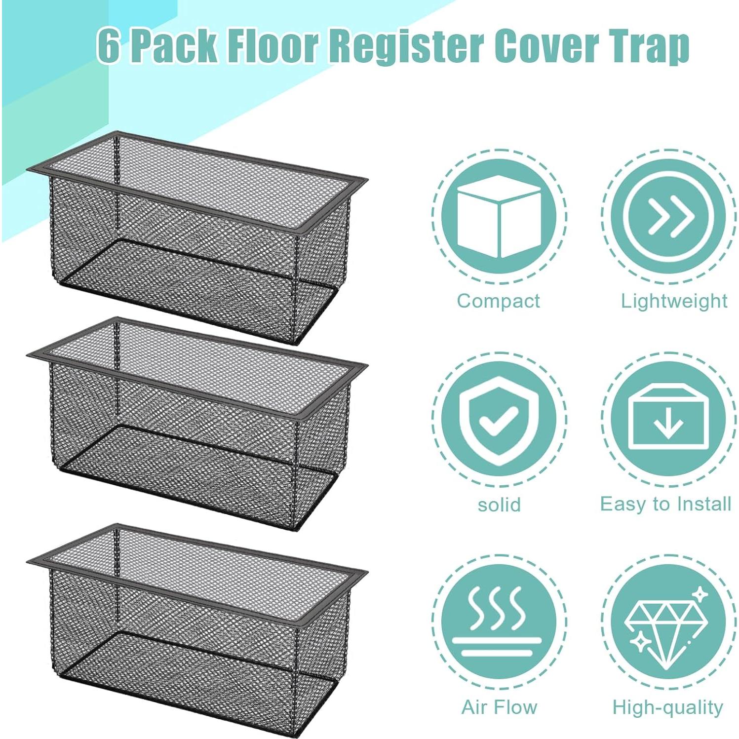 Cubierta de Registro de Piso Anglekai 4x12 Pulgadas 6 Piezas