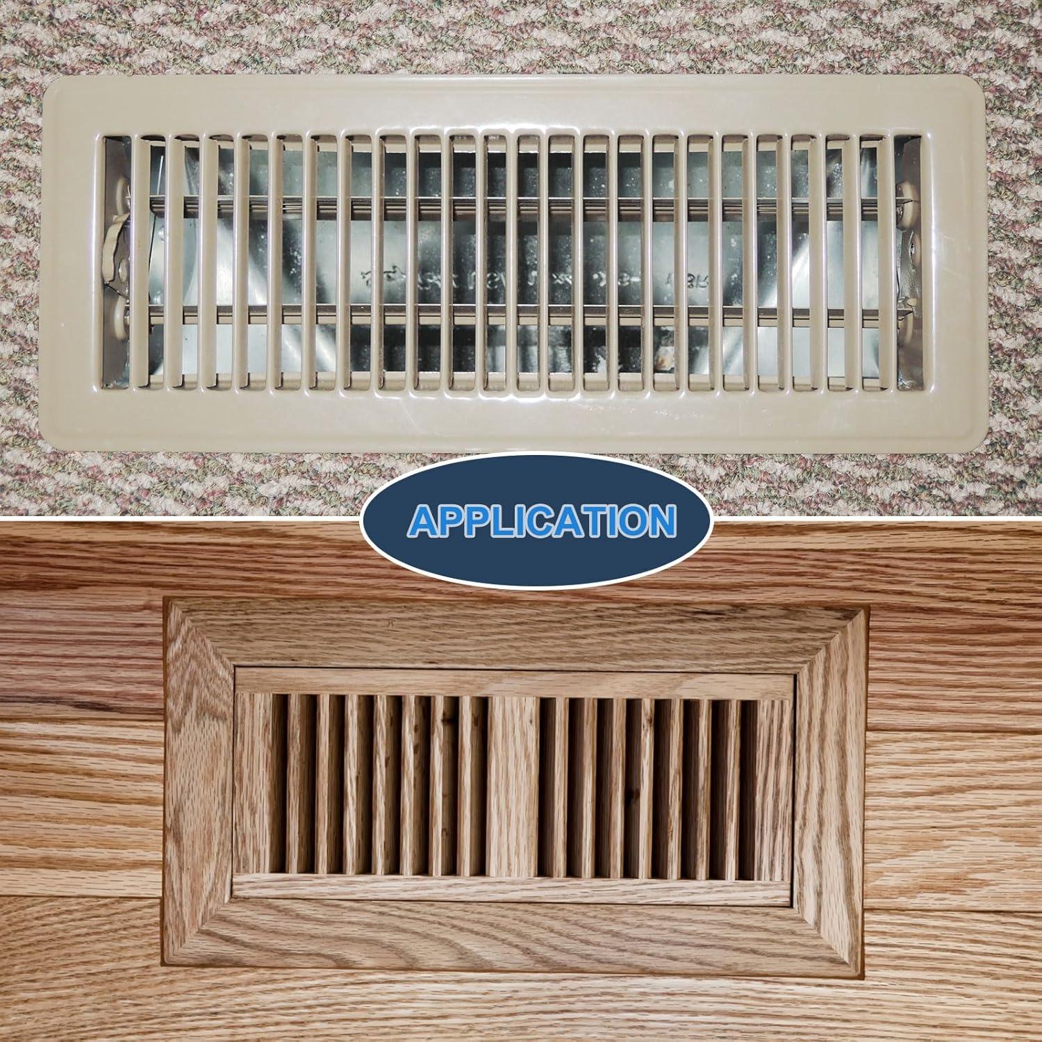 Filtro de Ventilación de Piso uxcell 265x110 mm Negro