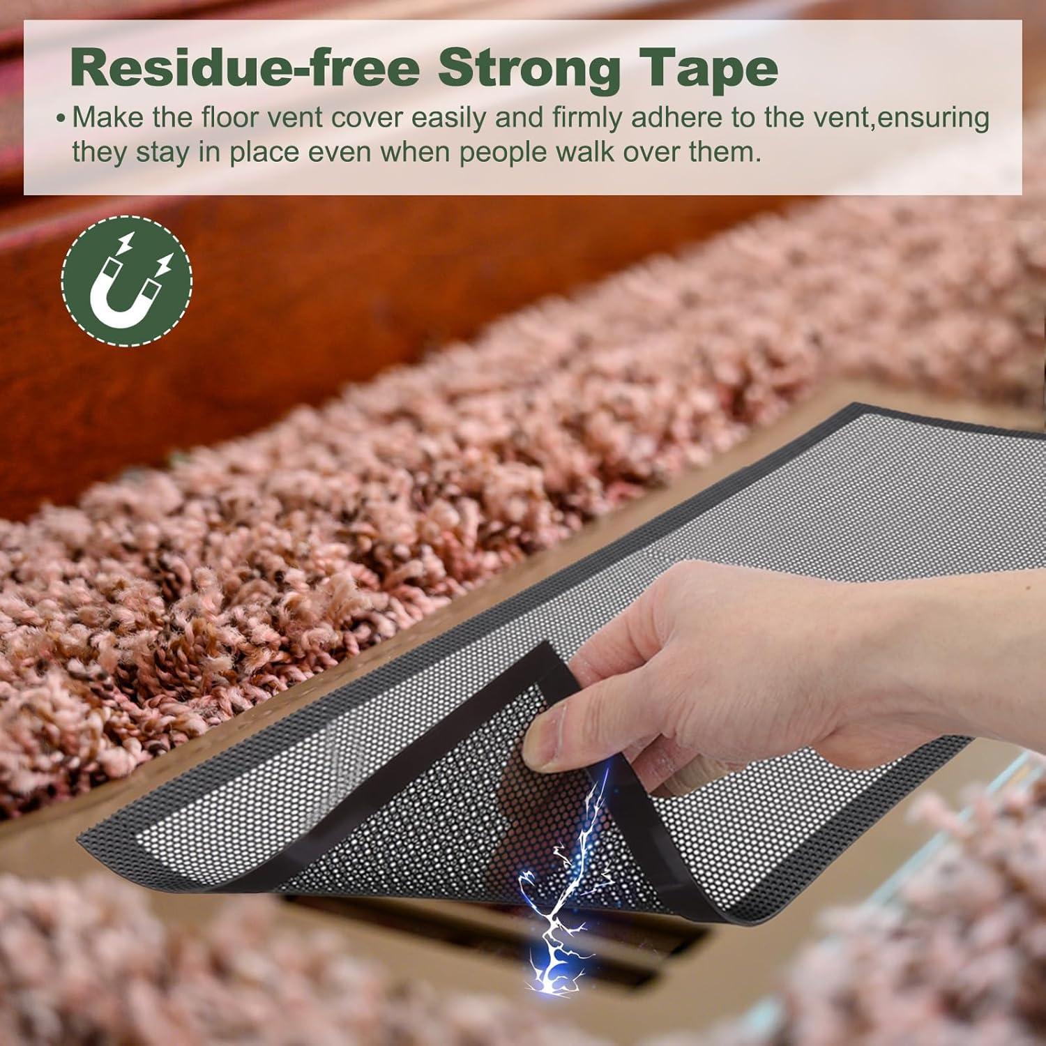 Cubiertas Magnéticas para Ventilación de Piso YOKIVE 4 Pcs PVC 25.4x15.2cm